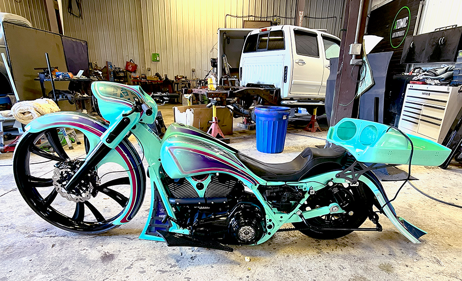Custom Road King Bagger Seat