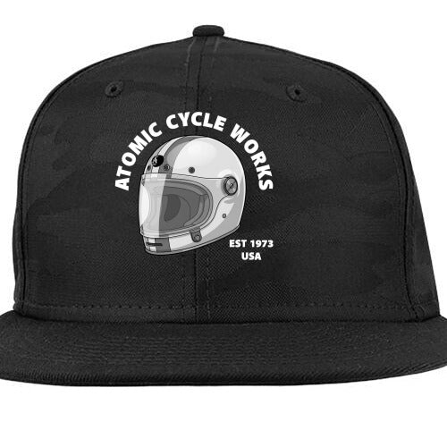 flat bill black wt helm